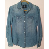 Limpia De Closet - Camisa Bershka Denim Azul S