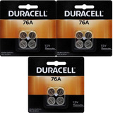 Duracell 76a Lr44 Duralock 1.5v Batería De Botón De Celda 12