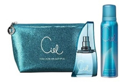 Ciel Celeste Perfume 50ml + Desodorante 123ml + Bolso Regalo