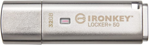 Memoria Usb-a Kingston Ironkey Locker+50 32gb Xts-aes 145mbs