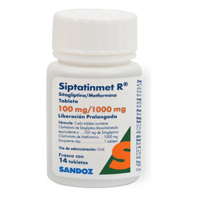 Siptatinmet R 100\u002F1000 Mg Frasco C\u002F14 Tabletas - Sandoz, s.a. de c.v. | Envío gratis