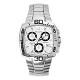 Relógio Bulova Masculino Marine Star Prata Grande Wb30533n 