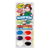 Acuarelas 16 Colores Pastillas Crayola Escolares Lavables