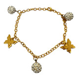 Pulsera De Acero Con Mariposas