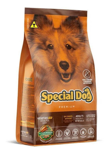 Alimento Special Dog Premium Vegetais Pró Sem Corantes 20kg