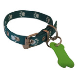 Collar Para Perro 15 Mm  My Pet Con Huesito Identificador