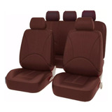 Funda De Asiento Cuero Coche Universal Para 5 Asientos 9 Pzs