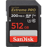 Cartão Memória Sandisk Extreme Pro Sd Xc 512gb Uhs-i 200mb/s