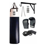 Kit Boxeo, Guantines, Bolsa 1,80m, Soporte, Soga Y Cadenas