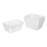 Kit Cesta Organizadora 8pcs One Pequena 99271 Unic Branco Br