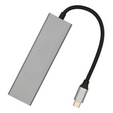 Hub Usb C 6 En 1 De Aleación De Aluminio, 100 W, Carga Pd, 4