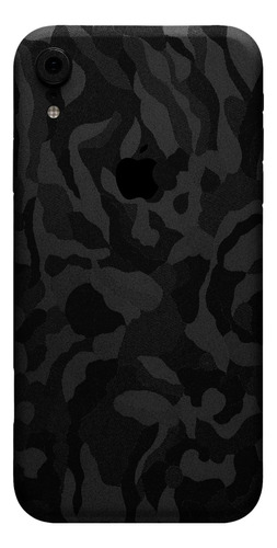 Skin Vinil Black Camo Wrap Para iPhone XR