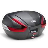 Bau Traseiro Monokey Givi V47 Vermelho + Grelha Givi E159