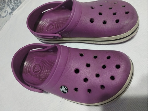 Crocs Originales Violeta Usadas Talle 40