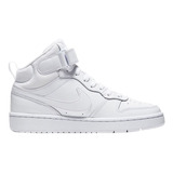 Nike Bota Junior Nike Court Borough Mid 2 Cd7782-100 Blanco 