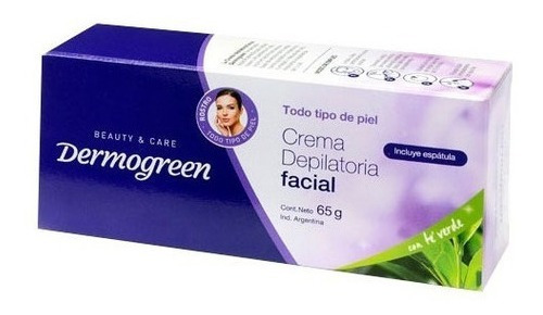 Crema Depilatoria Dermogreen Crema Depilatoria Facial Para Rostro 65 g