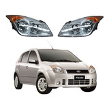 Par Faros Ford Fiesta 2008 2009 2010 Sedan 4 Puertas Der=izq