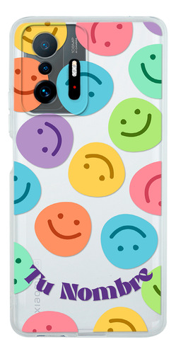 Funda Para Xiaomi Para Mujer Caritas Felices Tu Nombre