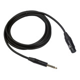 Cable Para Micrófono Plug A Xlr Hembra Balanceado 6 Metros