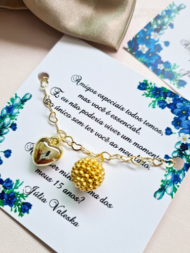 14 Kits Pulseiras Personalizadas Para Madrinhas De Casamento