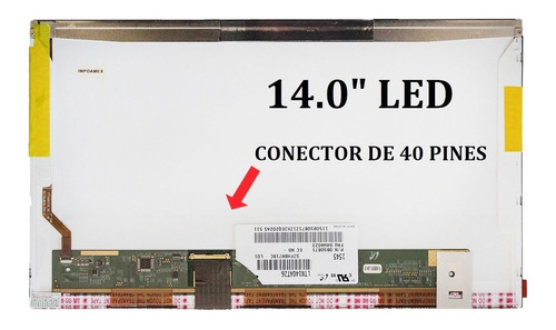 Pantalla Display 14 Led 40p Hp Pavilion Dv4-4175la