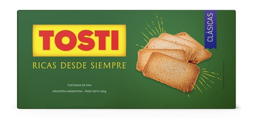 Galletitas Tostadas Tosti Clásicas Caja 140gr