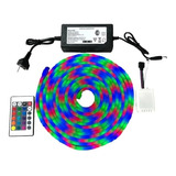 Kit Manguera Luces Neon Led Rgb 2835  Exterior 5m Flexible