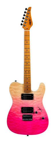 Guitarra Eléctrica Jet Guitars Jt450 Transparent Pink