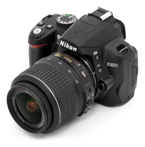  Camara Fotografica Nikon D3000 + Lente 18-55mm + Accesorios