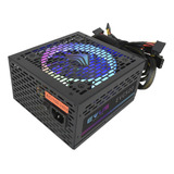 Fonte Pc Gamer 500w Led Rgb Selo 80plus Conector Placa Video