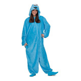 Pijama Kigurumi Come Galletas Adulto  Azul Mameluco