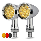 Luces Intermitentes Led Tipo Bala Delantera Y Trasera, Unive