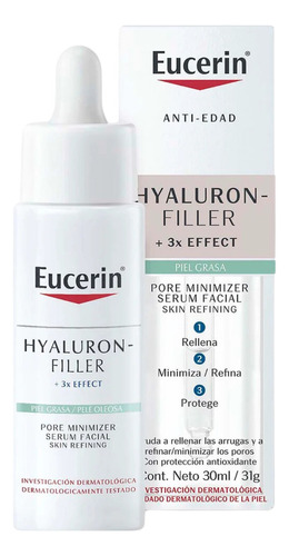 Eucerin Hyaluron Filler Pore Minimizer Sérum X 30 Ml Momento De Aplicación Día/noche