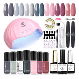 Modelones Kit De Esmalte De Uas En Gel, 7colores Muy Usados,