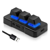 Teclado Mecánico Para Juegos Usb Mini Teclado De 3 Teclas Pe