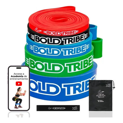 Legend Pack 5 Ligas Bandas Resistencia Crossfit Pull Ups Con 11 Bonos Video Tutoriales Ejercicio Piernas Calistenia Box Rojo, Negro, Verde, Azul