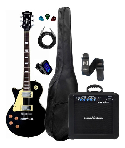 Guitarra Strinberg Lps230 Bk Lh Kit Capa Cubo + Acessórios