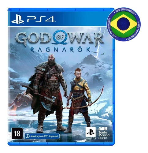 God Of War Ragnarok Ps4 Mídia Física Dublado Em Português Br