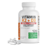 Bronson Vitamina K2 Mk7 +d3 10000iu Extra Potencia X120caps