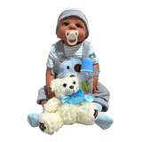 Bebe Reborn Menino 100% Silicone 57 Cm - Gael - Full