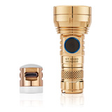 Linterna Gt Nano Brass 450 Lm Recargable Edc Llavero Compact