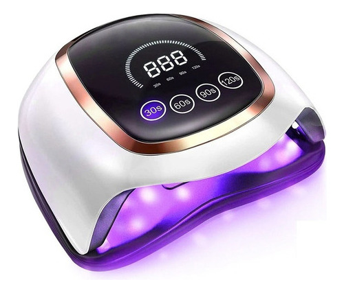 Secador Uña Uv Led Lampara Manicure Lcd Profesional 180w