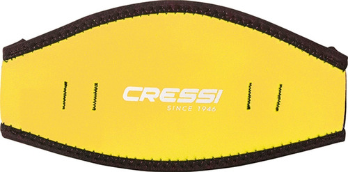 Cinta Cressi Cubre Strap Neopreno Strap Cover Para Visor Color Amarillo