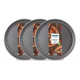 Pizzera Tramontina X 3 Unidades Teflon Antiadherente 35cm