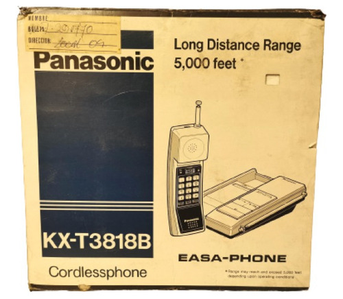 Teléfono Inalámbrico Vintage Panasonic Kx-t3818b, Nuevo!