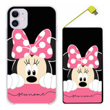 Capinha Personalizada Minnie + Carregador Portátil 5.000 Mah