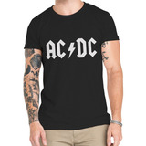 Polera Ac/dc Rock Algodón Orgánico Premium Mus1