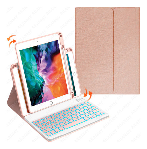 Funda Con Teclado Rgb Para Huawei Honor Pad X8 10.1 Inch