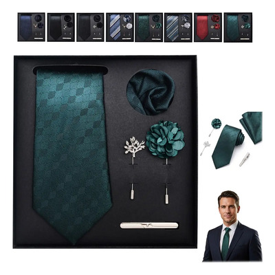 Conjunto Caballero Corbatas Pañuelo Boutonniere Para Hombre | MercadoLibre