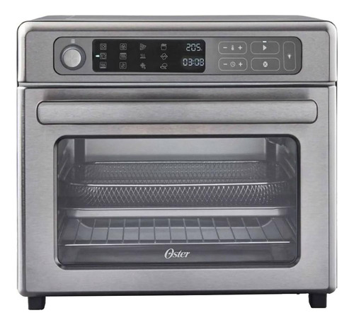 Horno De Mesa Eléctrico Oster 2121405 22l Gris Acero 127v